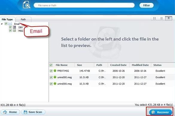 Capturas de pantalla recuperar correos eliminados en Outlook