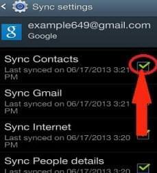 Sincroniza tus contactos de teléfono Android a Google Gmail