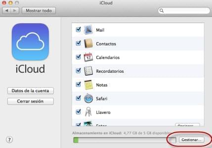 Elimina archivos iCloud usando Mac