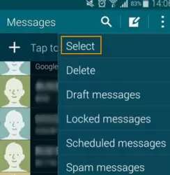 borrar mensajes masivos en Android
