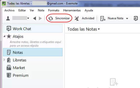 sincronizar notas iPhone