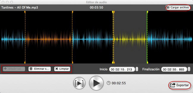 editar audio en Mac