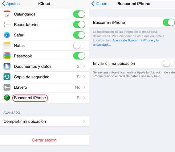 cambiar contraseñas de iPhone por iCloud