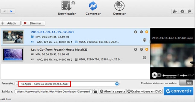 video convertidor de apowersoft para mac