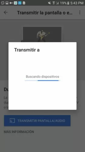 transmitir a dispositivos