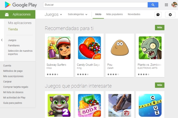google play aplicaciones