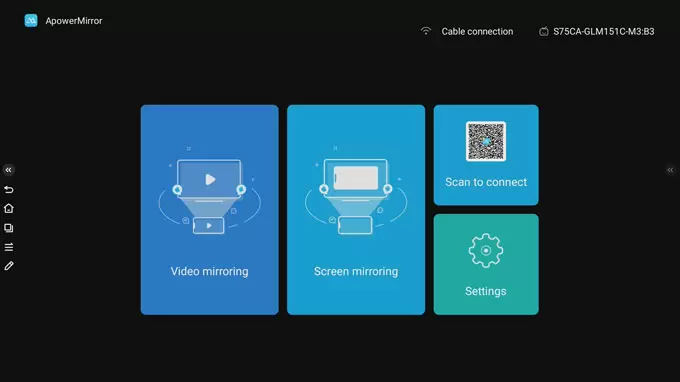 ApowerMirror interfaz