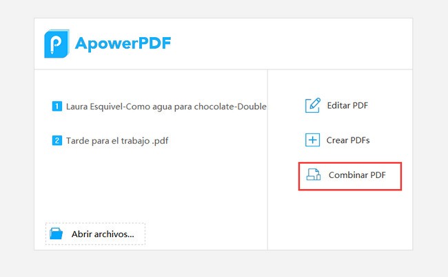 crear PDF con ApowerPDF