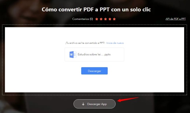 convertir PDF a PPT en Android 