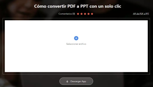 convertir PDF a PPT en Android en línea 
