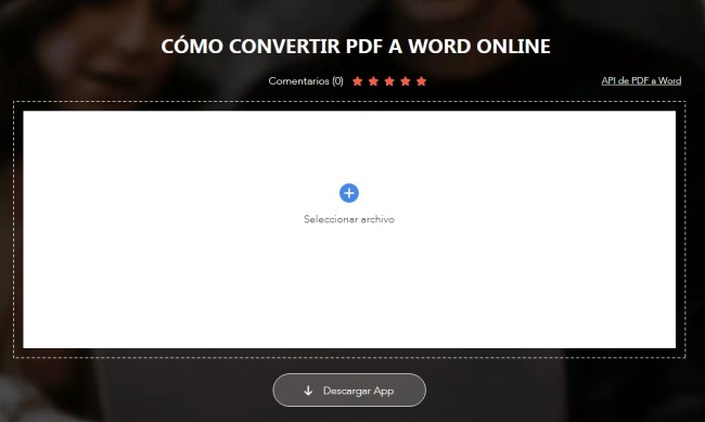convertir PDF a Word en Windows en línea