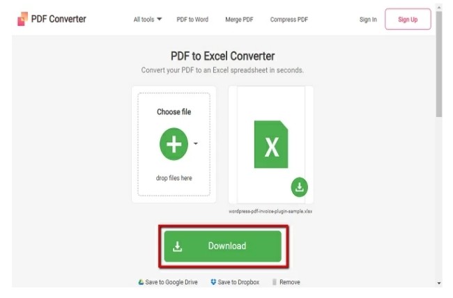 convertir factura PDF a Excel gratis