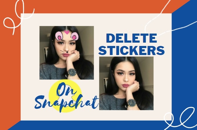 eliminar stickers en Snapchat