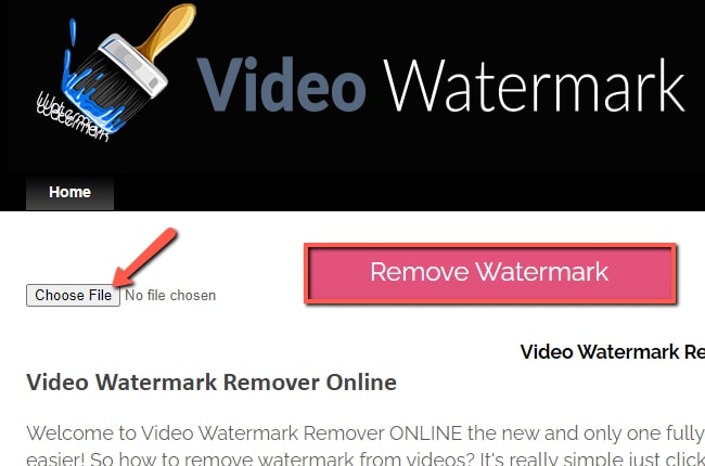 seleccionar video con marcas de agua