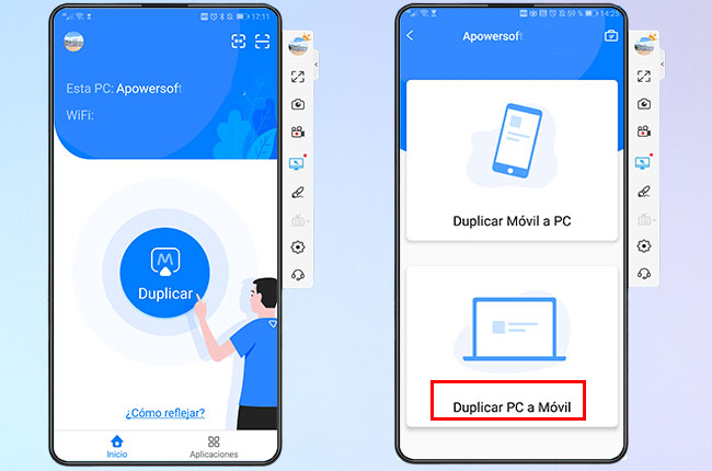duplicar pc a android