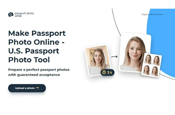 foto de pasaporte en línea