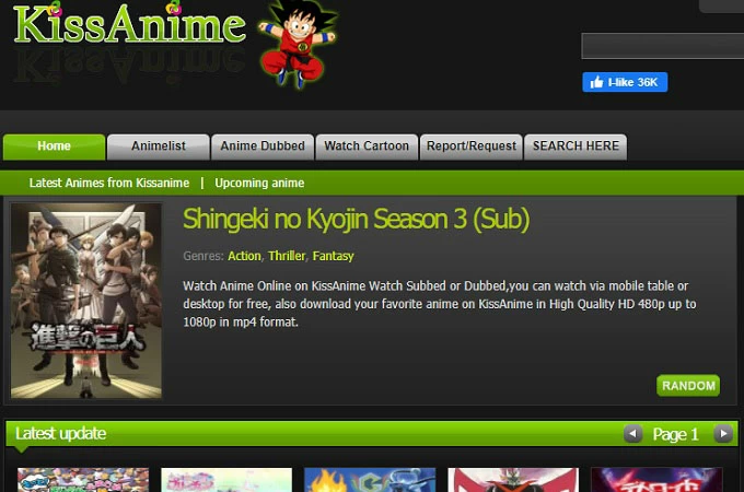 kissanime sitios de anime