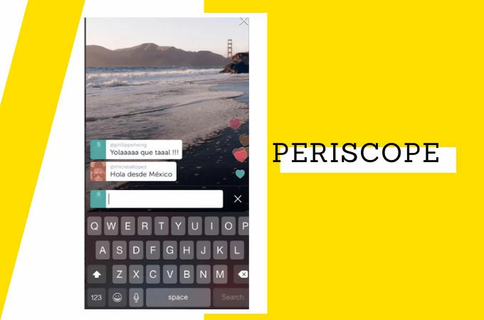 aplicación de transmisión periscope