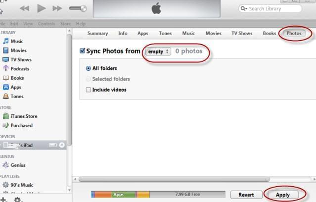 Poista kuvat iPhonen Valokuvakirjastosta käyttämällä iTunesia