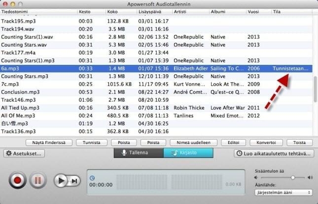 Audiotallennin Mac