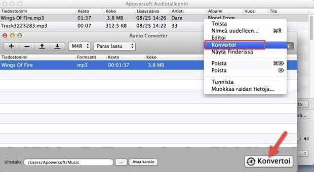 Mac muuntaa Apple Music