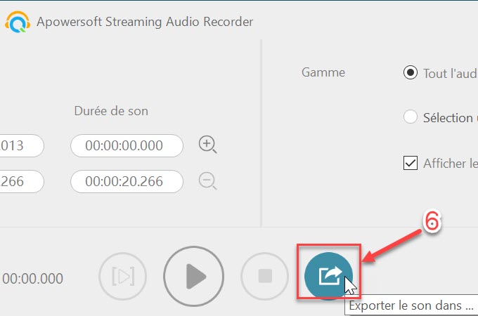 exporter audiostreamingrecorder