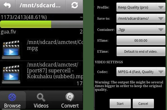 video converter for android convertir