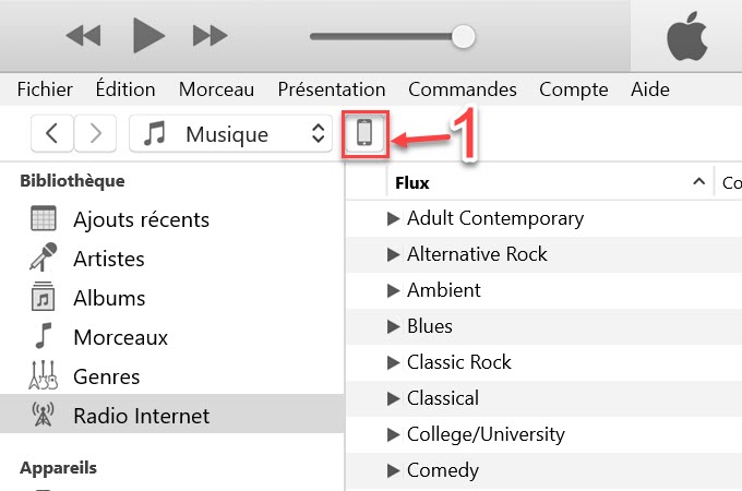 connecter son appareil sur itunes