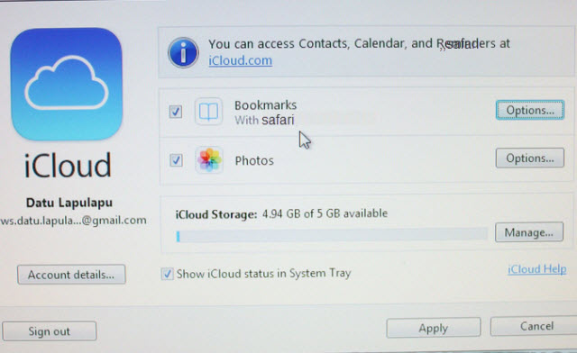 méthode d'iCloud