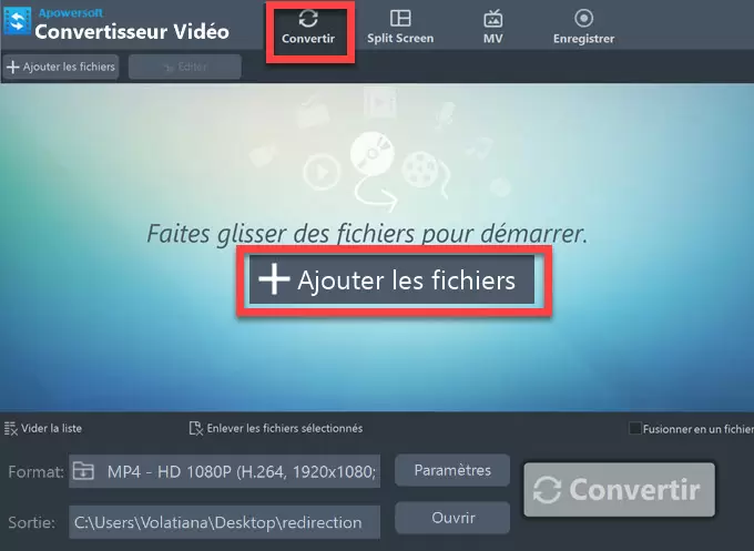 ajouter fichier dans Convertisseur Vidéo