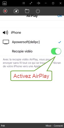 activez AirPlay