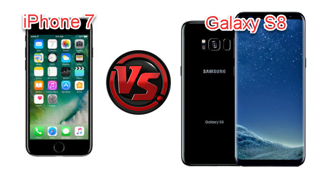 samsung galaxy s8 vs iPhone 7