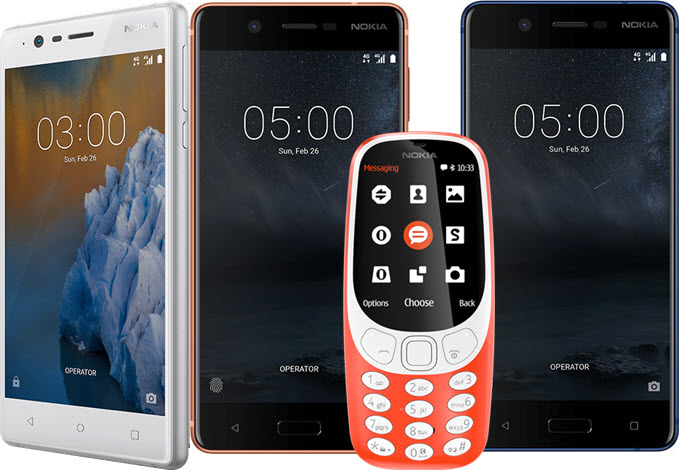 nouveaux smartphones Nokia 2017