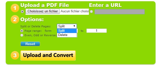 extraire les pages d'un PDF avec Verypdf