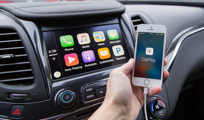 connecter téléphone sur voiture via CarPlay