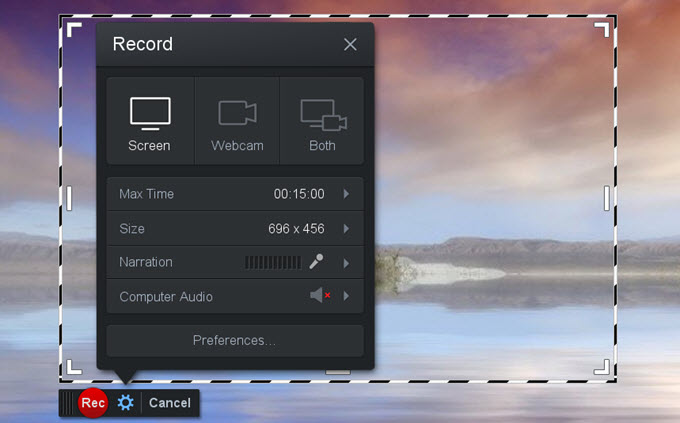 screencast logiciels de capture vidéo pour Windows 10