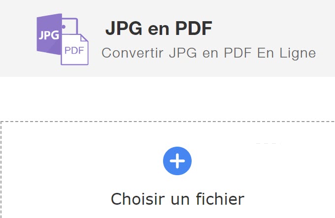 uploader un fichier JPG sur LightPDF