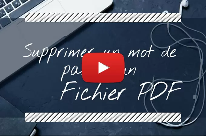 supprimer le mot de passe de pdf