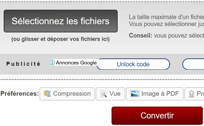 supprimer un mot de passe pdf via online2pdf