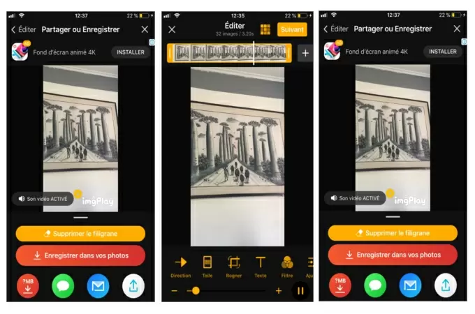 créer un GIF pour Instagram sur iOS