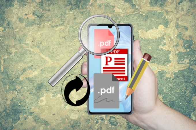 lire, convertir et modifier un fichier PDF sur Huawei P30
