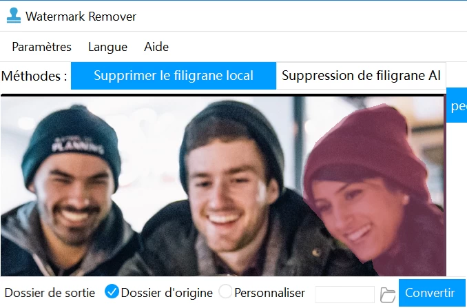 enlever une personne sur une photo avec Watermark Remover