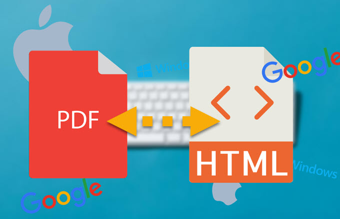 convertir un PDf vers HTML