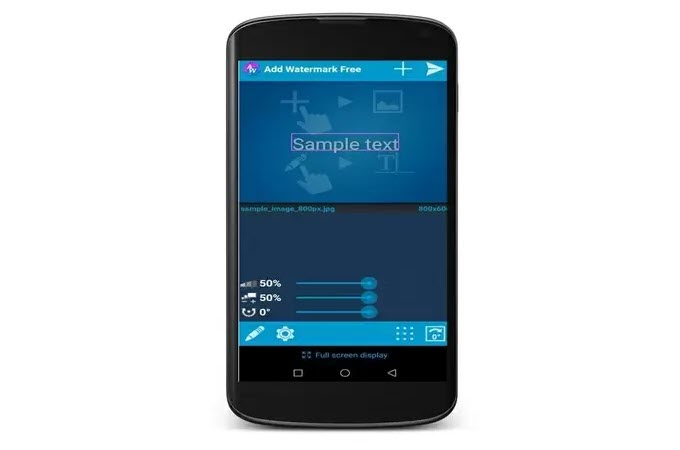 créer un filigrane sur Android avec add-watermark-app