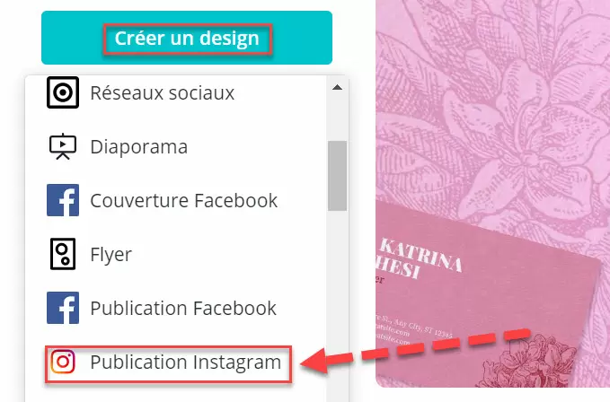 créer un design sur canva