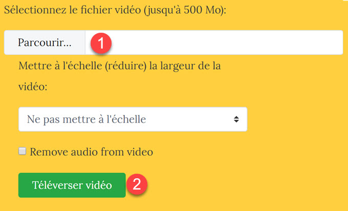 compresser vidéo via Video Smaller