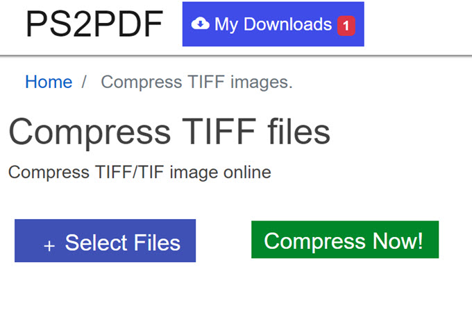 PS2PDF compresser TIFF