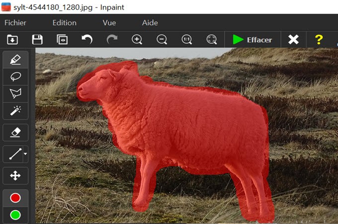 utiliser Inpaint