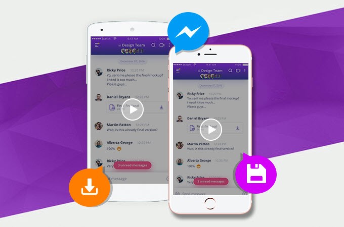 Enregistrer une vidéo Messenger sur Android / iOS 