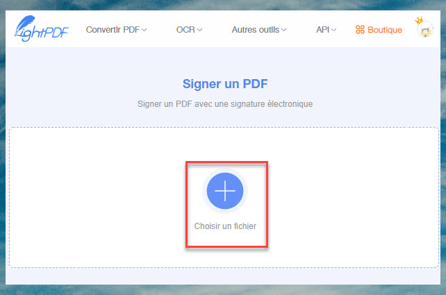 choisir un fichier pour signer un PDF sur iPad